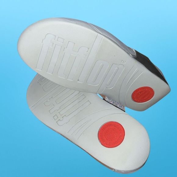 FitFlop Women's Lulu Glitter Splash Original Fit Toe-Post Sandals Size 8 - Picture 4 of 6